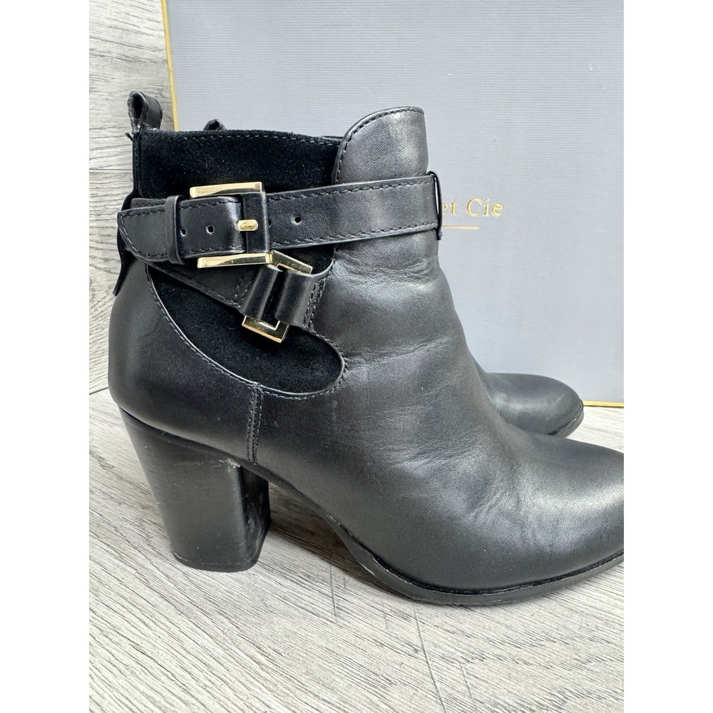 Louise Et Cie Lo-Vianne Ankle Boots Women Size US 7M Black Leather Side Zipper